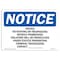 Signmission OSHA Notice Sign, 7" H, 10" W, Aluminum, Posted No Hunting Or Trespassing Without Sign, Landscape OS-NS-A-710-L-17723 - alternate 1